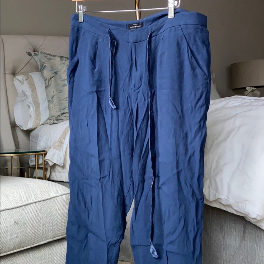Lucky Brand loose navy pants
